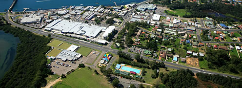 aerial Mackay Park sporting grounds Batemans Bay